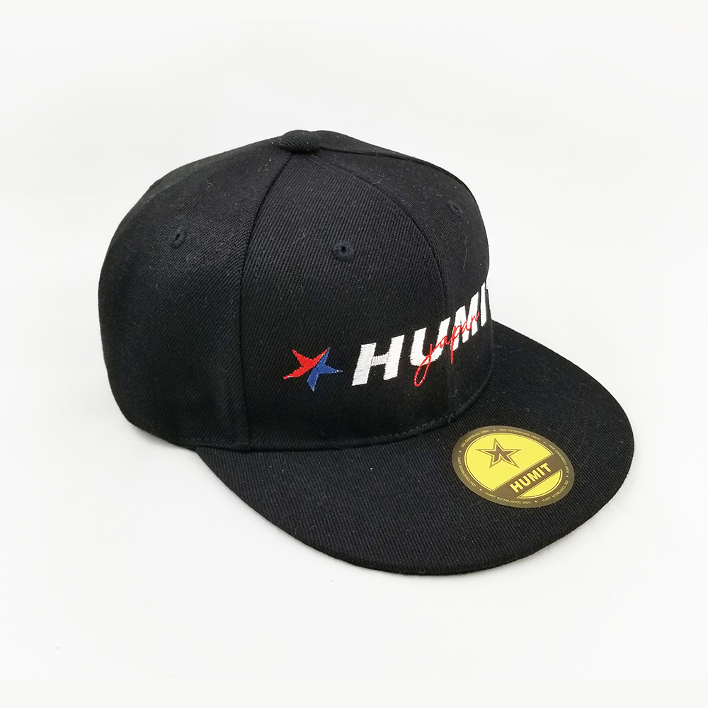 HUMIT ロゴ 刺繍ベースボールキャップ ブラック