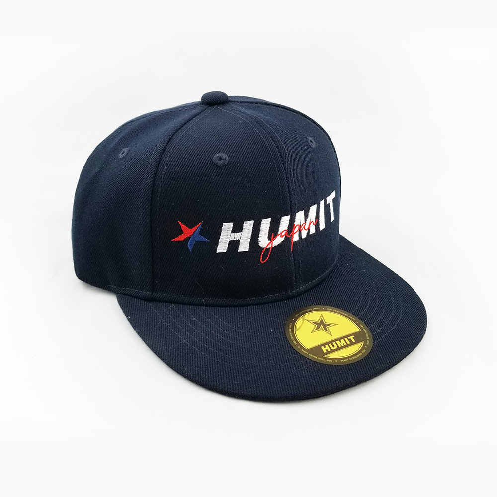 HUMIT ロゴ 刺繍ベースボールキャップ ネイビー