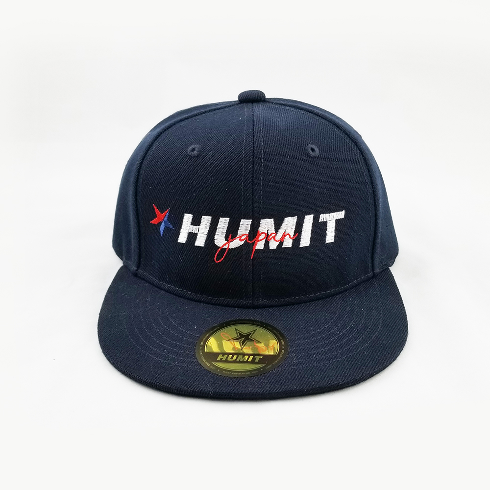 HUMIT ロゴ 刺繍ベースボールキャップ ネイビー